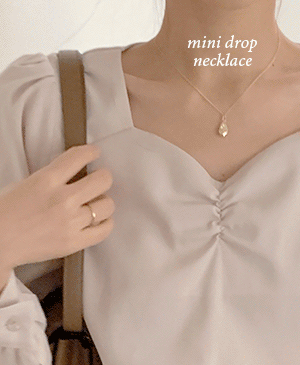 mini drop necklace -2color