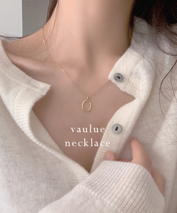 [인스타문의폭주] vaulue necklace (2color)