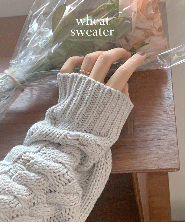 [뮤트톤추천]Wheat sweater - 3color