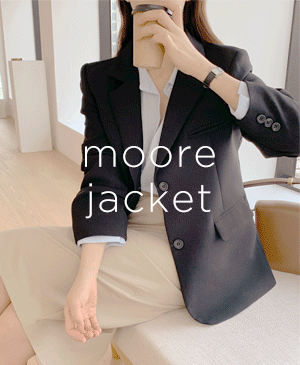 (당일발송)[1,2차완판/3차오픈💗]  단독) the Moore jacket  (black)