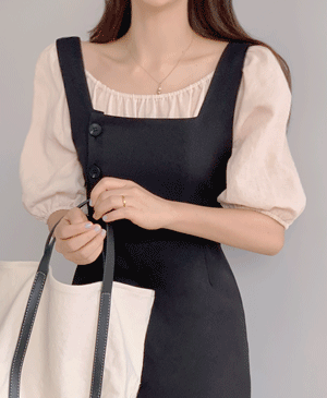 Mush linen blouse (2color)오프숄더 투웨이블라우스