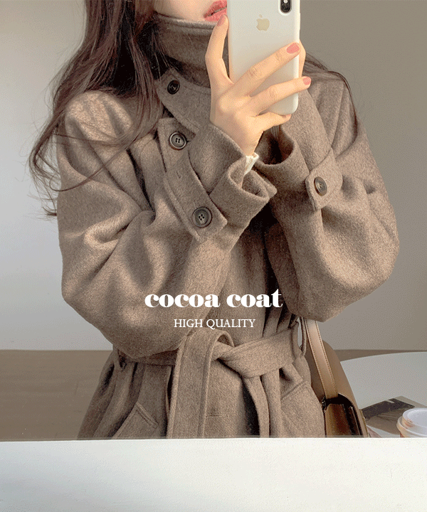[wool70][premium] Pound classic wool coat  (cocoa brown)