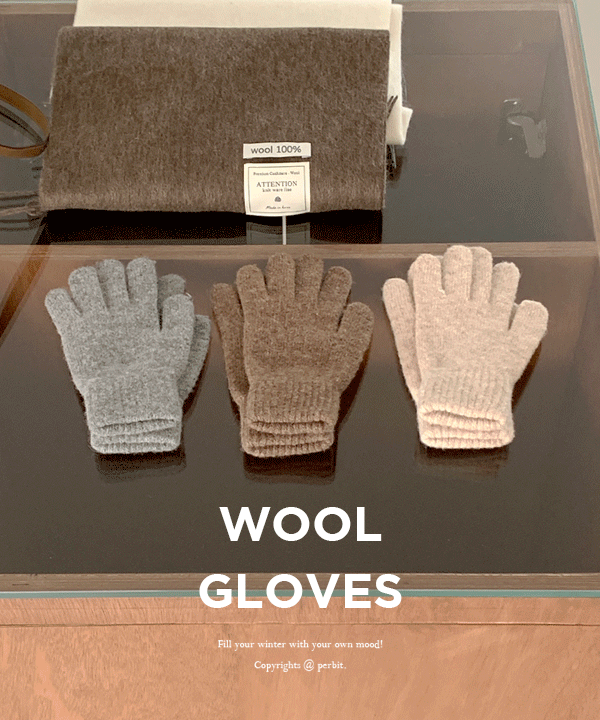 [wool70]뉴트럴 울 글로브 - 3color