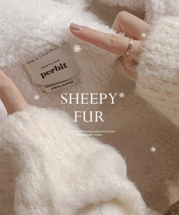 [양면] 단독)SHEEPY fur mustang coat - ivory (양면퍼자켓/코트)