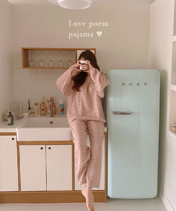 [인스타폭주🍓]단독) love poem pajama - 2color