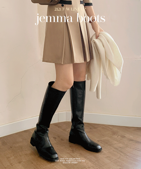 [모델소장/인생롱부츠] jemma boots - 2color (누적8,000족 판매돌파, 하비롱부츠, 봄가을겨울필수템) 데이트룩/하객룩/데일리룩/출근룩/오피스룩/졸업식룩/여리/기본/퍼